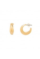 MATHE Striped Hoop Earrings Σκουλαρίκια