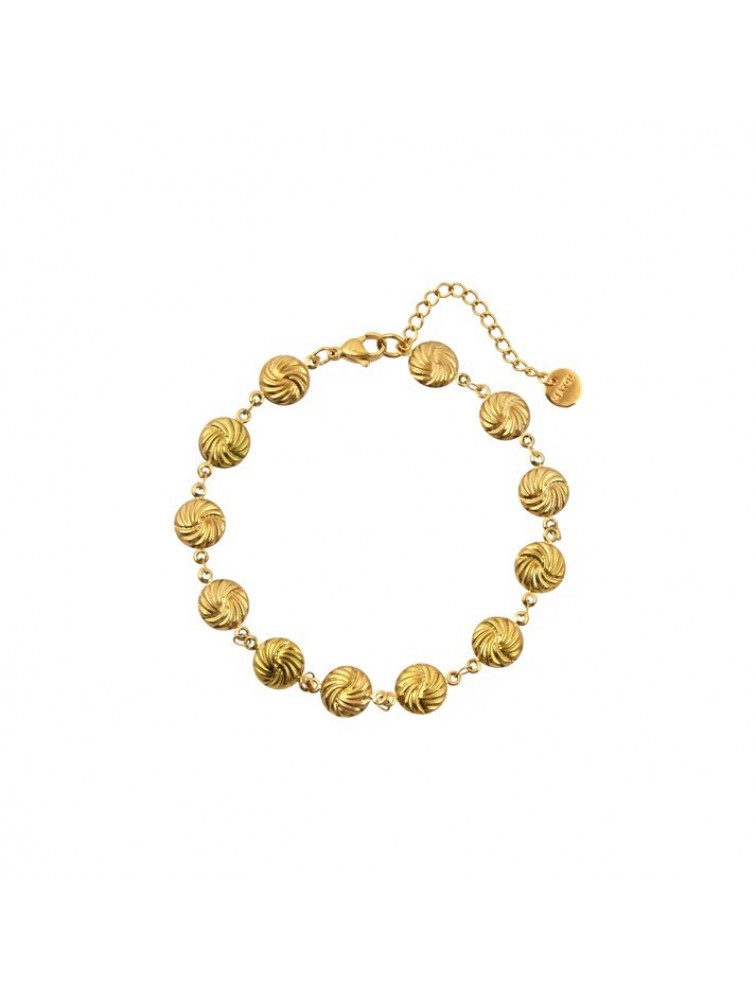 MAYOL JEWELRY Dance Hall Anklet Βραχιόλι Αστραγάλου από Επιχρυσωμένο Ανοξείδωτο Ατσάλι