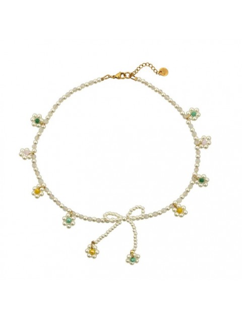 MAYOL JEWELRY Lori Necklace Κολιέ με Μαργαριτάρια  