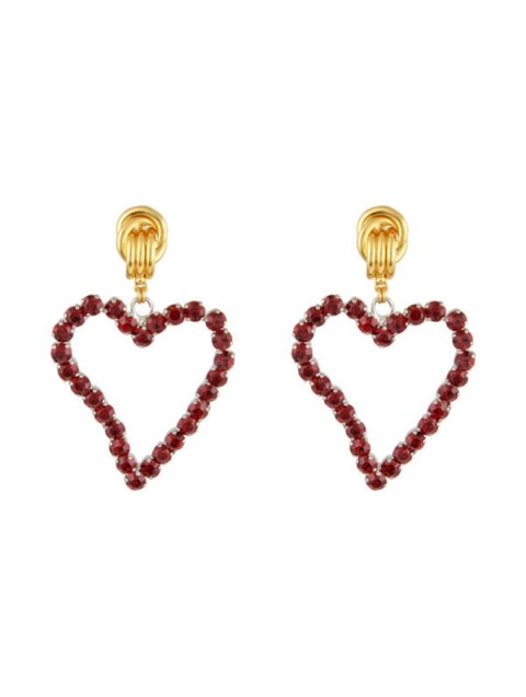 MAYOL JEWELRY All Of My Heart Earrings Mini Red Red Earrings with Swarovski Crystals MAYOL JEWELRY All Of My Heart Earrings Mini Red Red Earrings with Swarovski Crystals