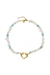 MAYOL JEWELRY Azula necklace Κολιέ από επιχρυσωμένο ορείχαλκο 24 καρατίων