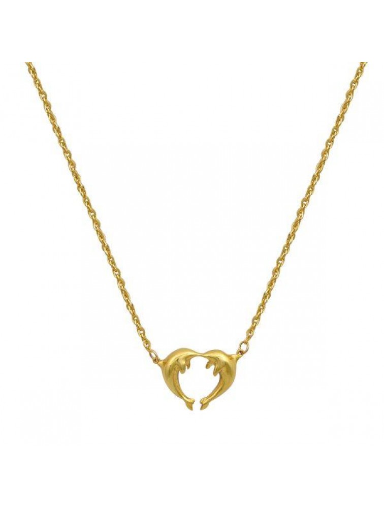 MAYOL JEWELRY Azula pendant Κολιέ από επιχρυσωμένο ορείχαλκο 24 καρατίων