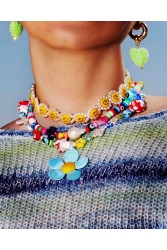 MAYOL JEWELRY Candyshack Earrings Light Green Επιχρυσωμένα Πράσινα Σκουλαρίκια από Ανοξείδωτο Ατσάλι σε Σχήμα Καρδιάς