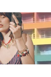 MAYOL JEWELRY Casa Del Rytmo Bracelet Eπιχρυσωμένη Αλυσίδα Aπό Oρείχαλκο 24 Καρατίων