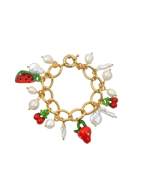 MAYOL JEWELRY Casa Del Rytmo Bracelet Eπιχρυσωμένη Αλυσίδα Aπό Oρείχαλκο 24 Καρατίων