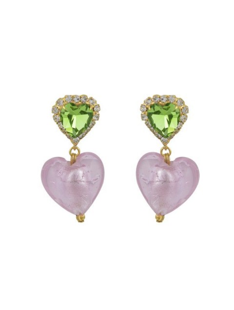 MAYOL JEWELRY Darling Nikki Earrings Pink Studded Gold Plated Earrings MAYOL JEWELRY Darling Nikki Earrings Pink Studded Gold Plated Earrings