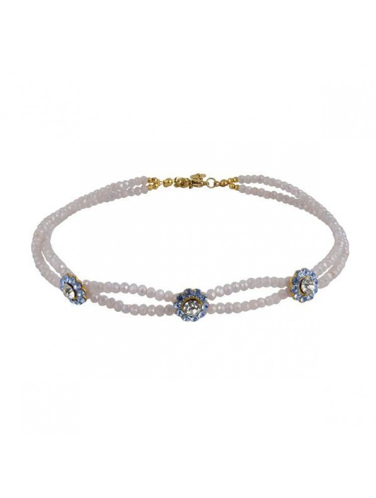 MAYOL JEWELRY Dionne Choker Λιλά Τσόκερ από Κρύσταλλα Swarovski