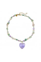 MAYOL JEWELRY Gretchen Necklace Μενταγιόν Swarovski σε σχήμα καρδιάς