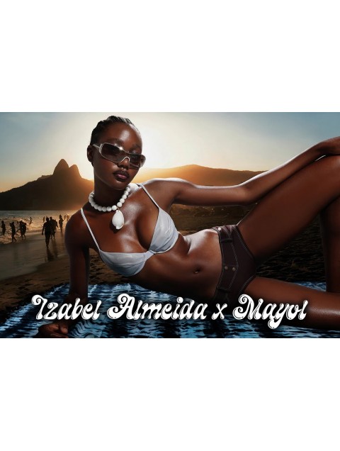 MAYOL JEWELRY I've Seen You on the Beach Necklace Λευκό Επιχρυσωμένο Κολιέ με Χάντρες
