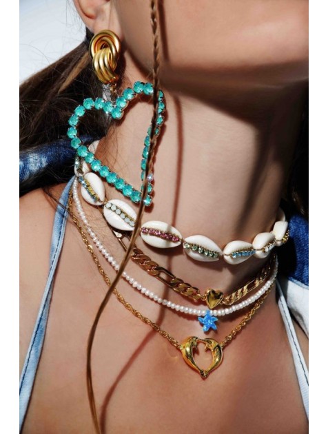MAYOL JEWELRY Lambada Choker Λευκό Τσόκερ από Φυσικά κοχύλια MAYOL JEWELRY Lambada Choker Λευκό Τσόκερ από Φυσικά κοχύλια