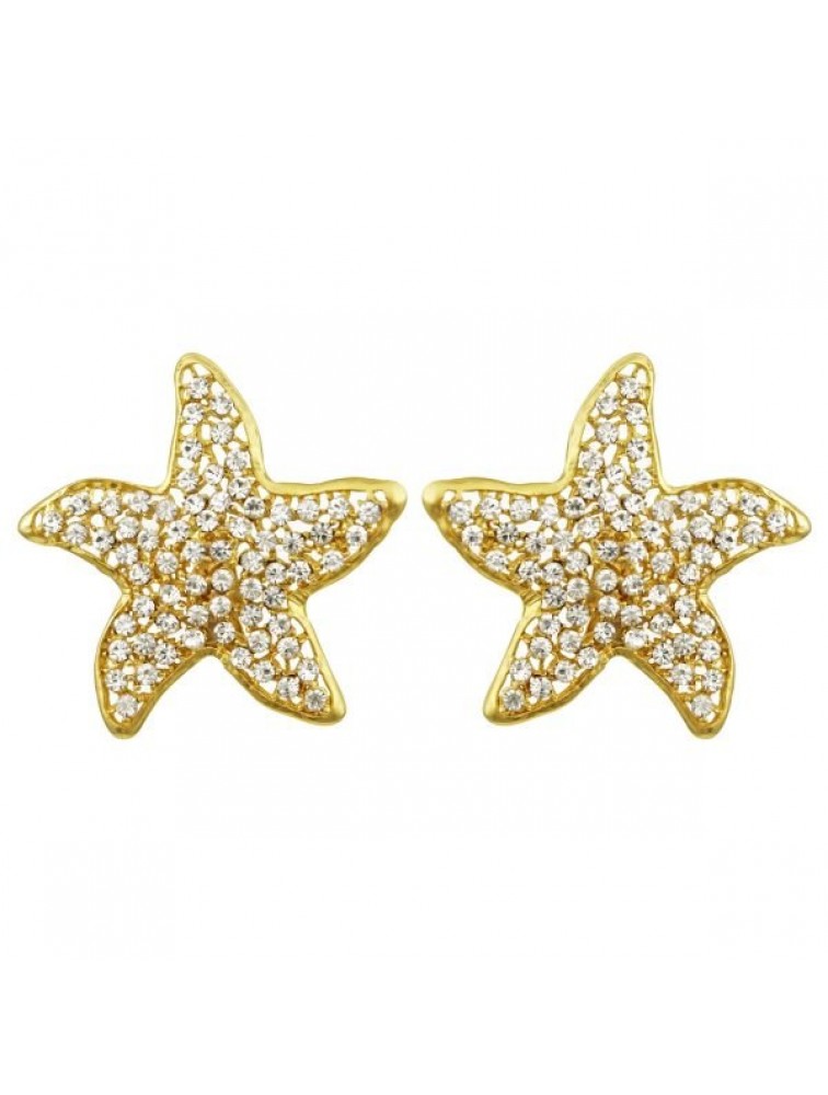 MAYOL JEWELRY Madison Earrings Σκουλαρίκια με κλιπ από Επιχρυσωμένο ορείχαλκο