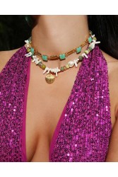 MAYOL JEWELRY Marabelle Necklace Gold Plated Necklace with Beads