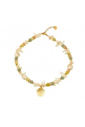 MAYOL JEWELRY Marabelle Necklace Gold Plated Necklace with Beads