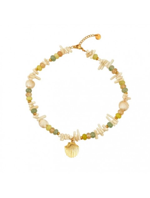 MAYOL JEWELRY Marabelle Necklace  Επιχρυσωμένο Κολιέ με Χάντρες