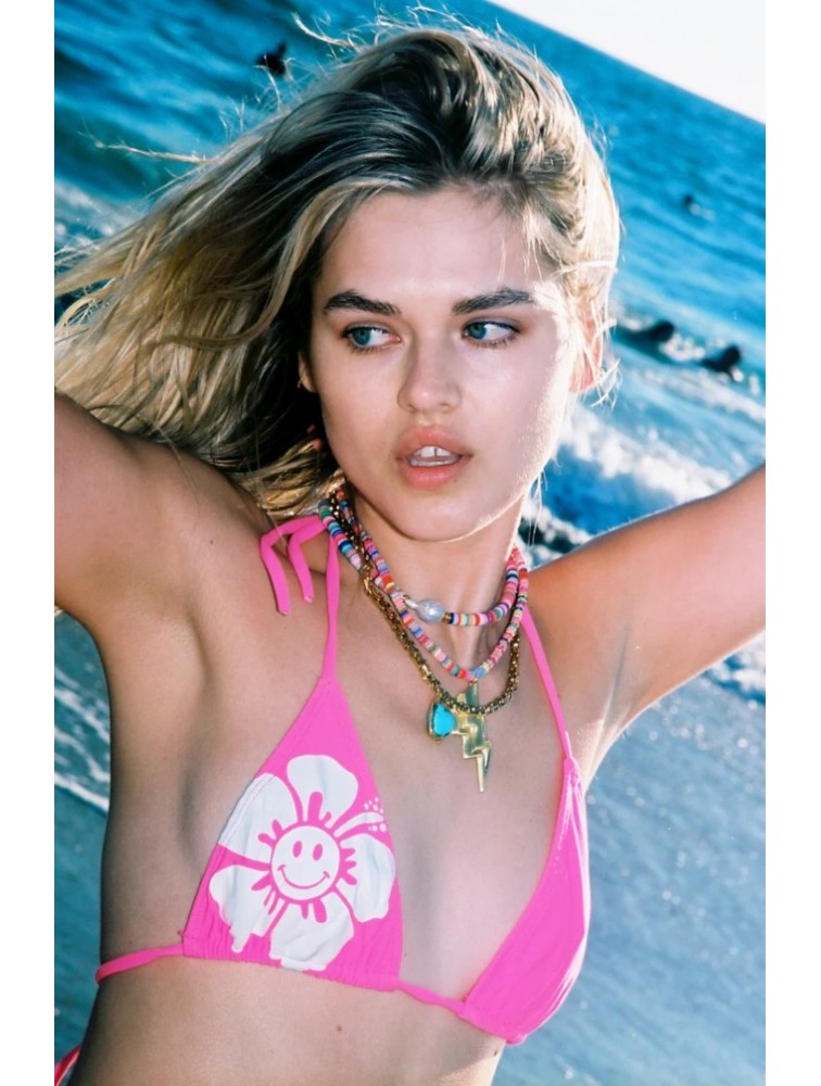 MAYOL JEWELRY Point Break Necklace Maxi Χρυσό Κολιέ με Τιρκουάζ Πέτρα