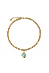 MAYOL JEWELRY Point Break Necklace Κολιέ από επιχρυσωμένο ορείχαλκο 24 καρατίων