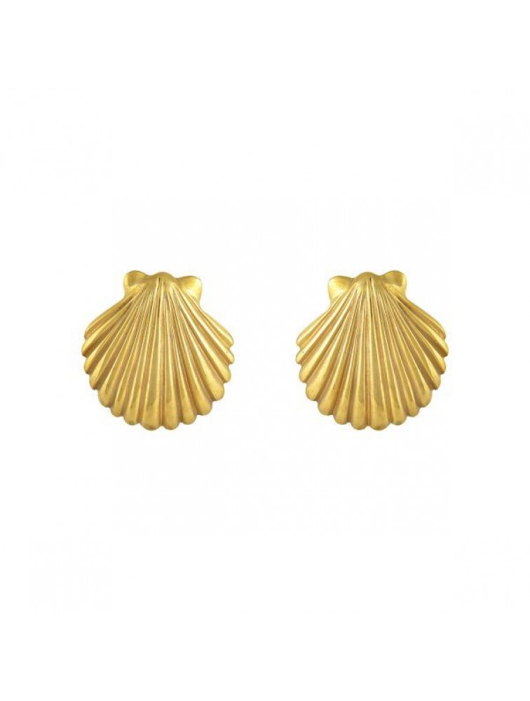 MAYOL JEWELRY Sunny Earrings Σκουλαρίκια από ορείχαλκο επιχρυσωμένο 24 καρατίων