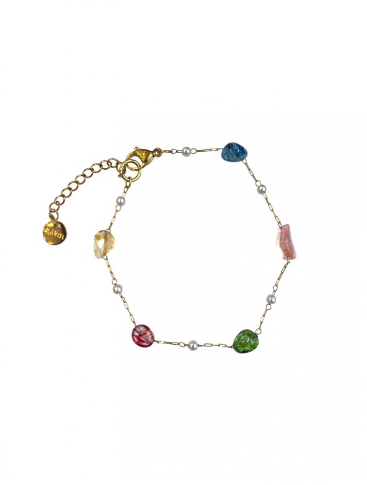 MAYOL JEWELRY Remy Bracelet Επιχρυσωμένη Αλυσίδα Από Ανοξείδωτο Ατσάλι