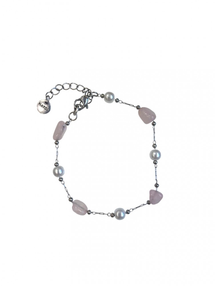 MAYOL JEWELRY Diane Bracelet Ασημένια Aλυσίδα Aπό Aνοξείδωτο Aτσάλι