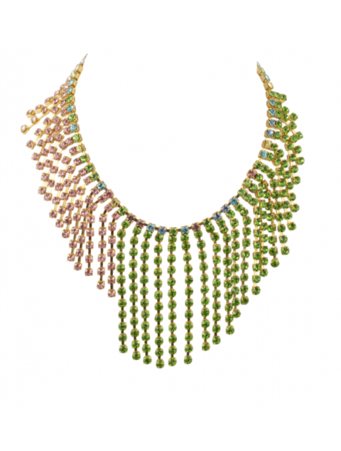 MAYOL JEWELRY Final Girl Necklace Επιχρυσωμένο Κολιέ με Κρύσταλλα