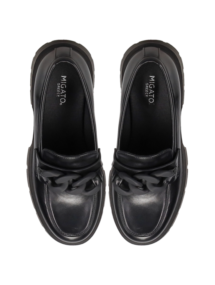 MIGATO Μαύρο chunky loafer