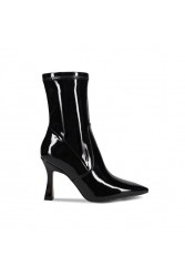 MIGATO Black Patent Leather Ankle Boots