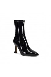 MIGATO Black Patent Leather Ankle Boots