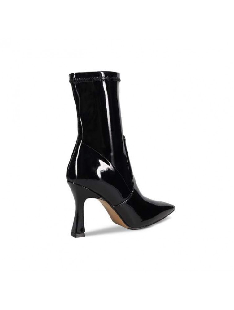 MIGATO Black Patent Leather Ankle Boots