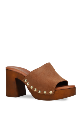 MIGATO Ταμπά δερμάτινο γυναικείο mule