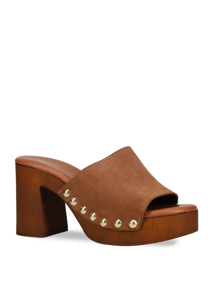 MIGATO Ταμπά δερμάτινο γυναικείο mule