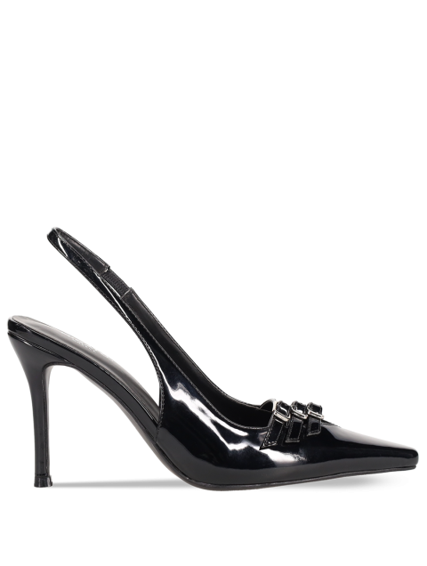 MIGATO Black Slingback Patent Heels MIGATO Black Slingback Patent Heels