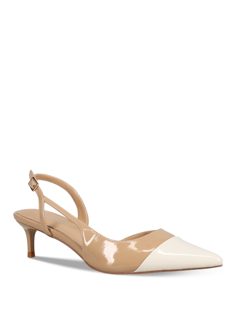 MIGATO Beige patent leather women's pumps