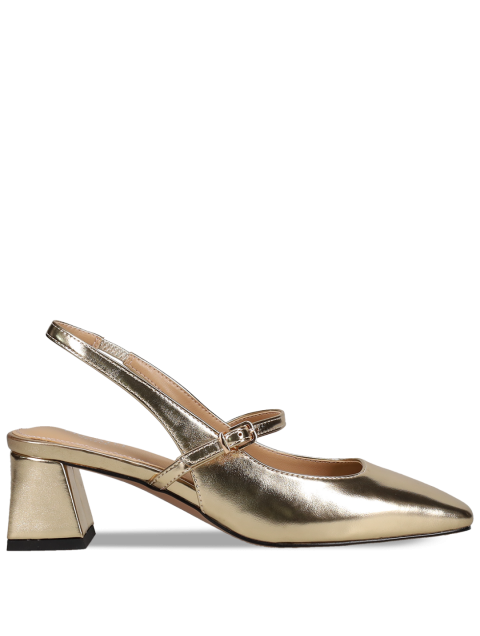 MIGATO Women's gold metallic pumps