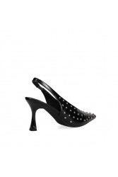 MIGATO Μαύρη γόβα με τρουκς