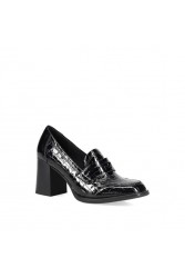 MIGATO Μαύρο Kροκό loafer