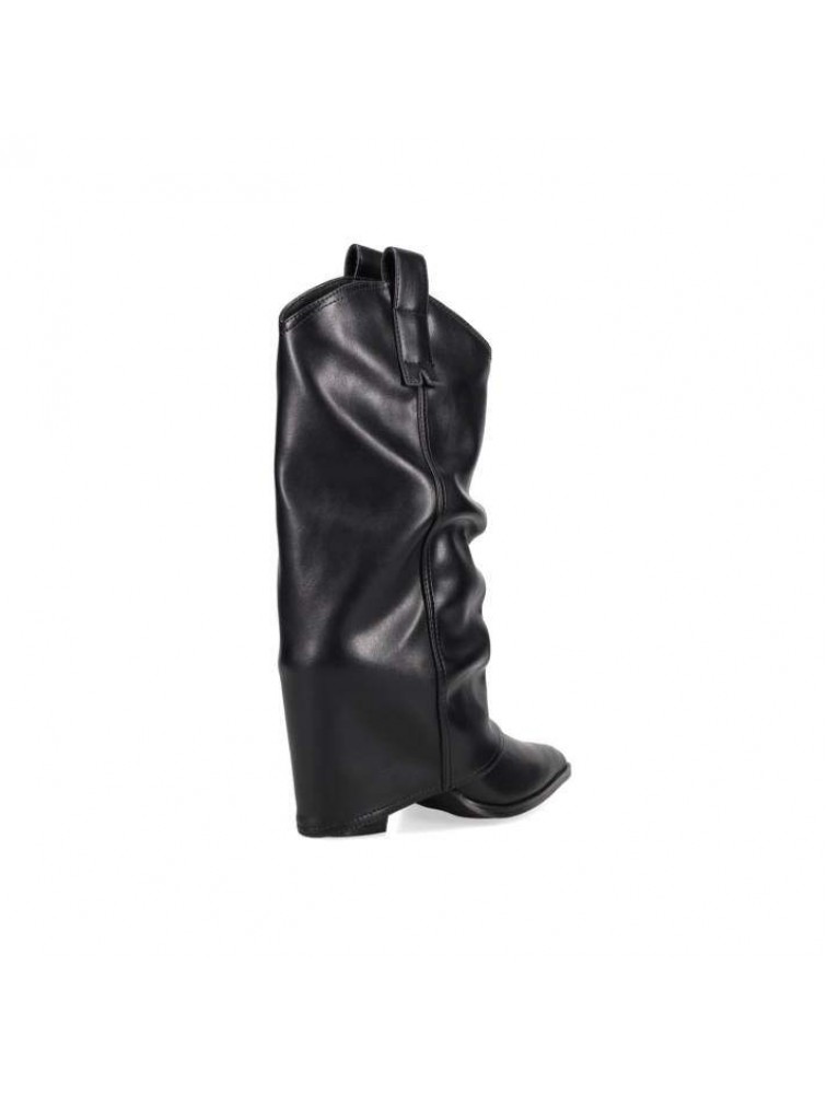 MIGATO Μαύρη Western Μπότα