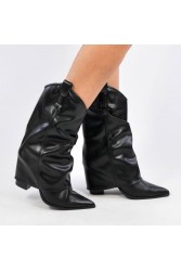 MIGATO Μαύρη Western Μπότα