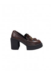 Migato (Gai Mattiolo) Brown loafers with buckle
