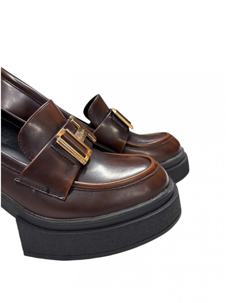 Migato (Gai Mattiolo) Brown loafers with buckle