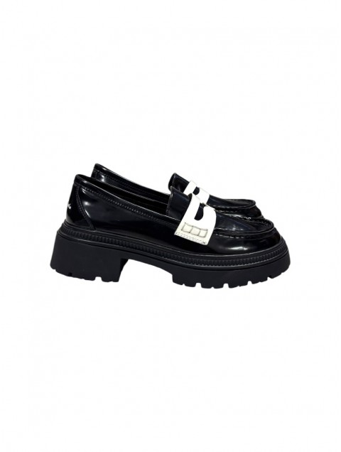 Migato (Gai Mattiolo) Black White moccasins Migato (Gai Mattiolo) Black White moccasins