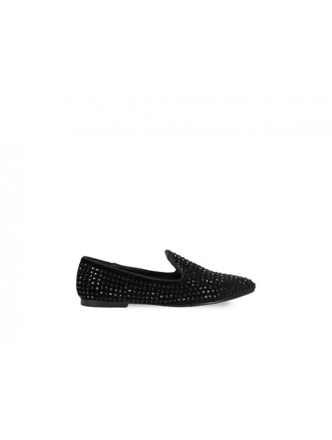 MIGATO Black Velvet Loafer