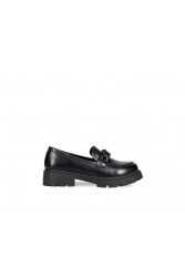 MIGATO Μαύρο Chunky Loafer με αλυσιδα