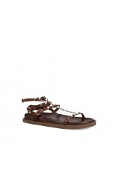 MIGATO Brown Footbed Sandal with Studs