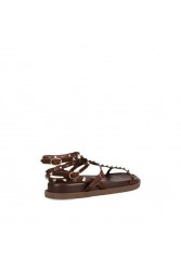 MIGATO Brown Footbed Sandal with Studs