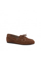 MIGATO Καφέ Δερμάτινα Δετά Loafers