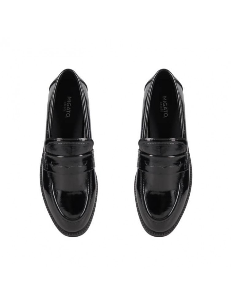 MIGATO Μαύρα Λουστρίνι Loafers
