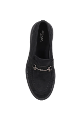 MIGATO Μαύρα Σουέντ Loafers