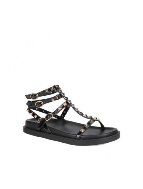 MIGATO Μαύρο Footbed Σανδάλι με Τρουκς