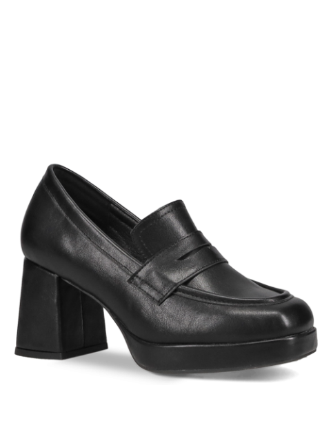 MIGATO Μαύρο loafer με τακούνι MIGATO Μαύρο loafer με τακούνι
