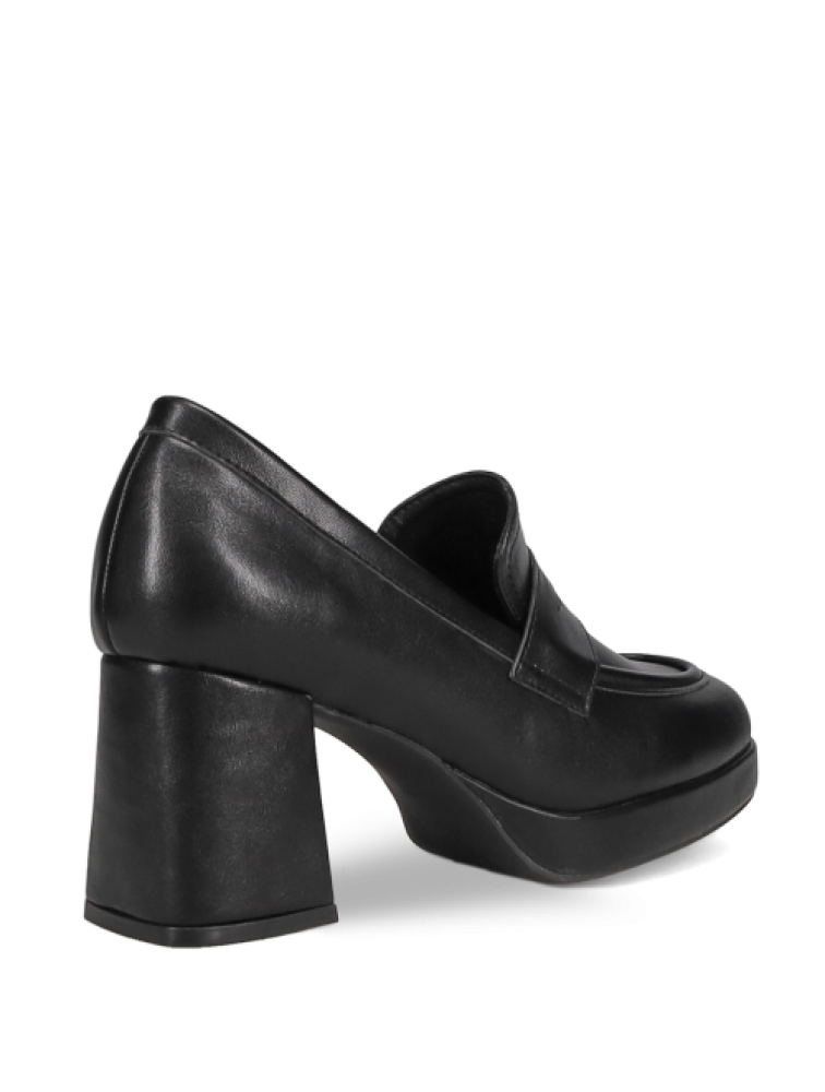 MIGATO Μαύρο loafer με τακούνι